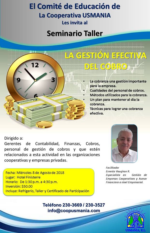  SEMINARIO TALLER “LA GESTIÓN EFECTIVA DEL COBRO”