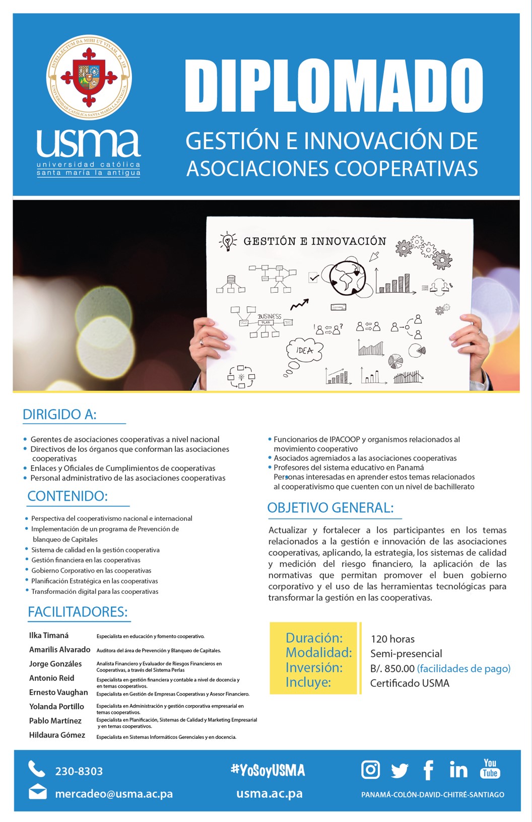  DIPLOMADO EN “GESTIÓN E INNOVACIÓN DE ASOCIACIONES COOPERATIVAS”