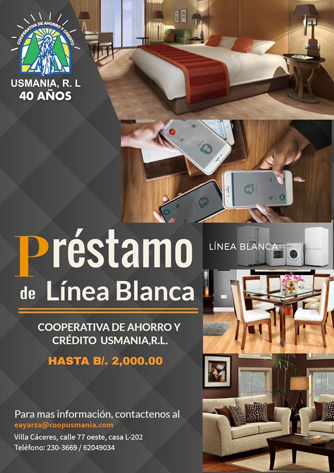  PRÉSTAMO DE LINEA BLANCA